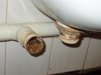Blocked Waste Pipe